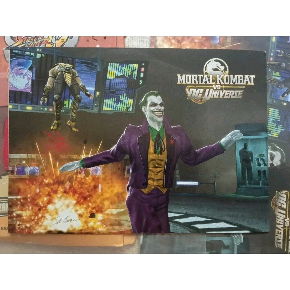Mortal Kombat VS DC Universe Joker Art Card Limited Edition Midway 2008 Promo